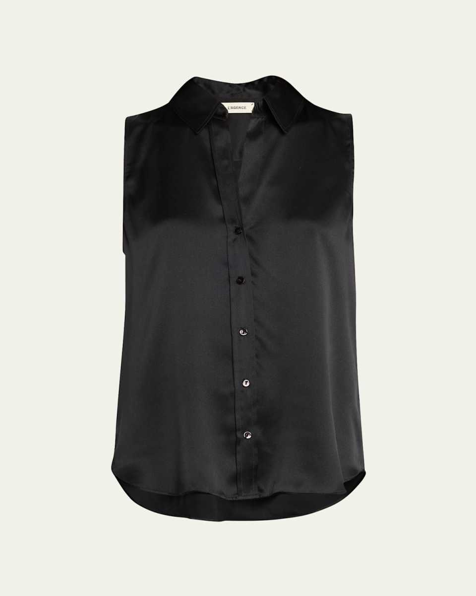 Emmy Sleeveless Silk Blous